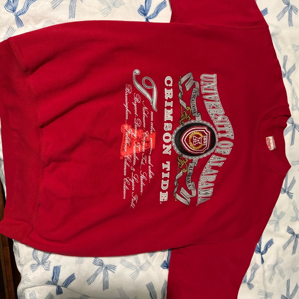 University of Alabama Crimson Tide Red Crewneck Sweatshirt